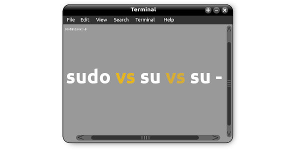 linux sudo vs su