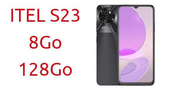 smartphone itel s23 8go 128go noir