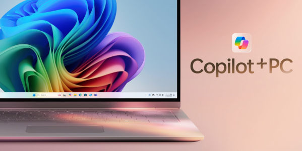 Person using a Copilot+ PC